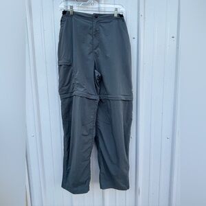 REI Gray Cargo Convertible Pants Lightweight Outdoor - Women’s Size Large